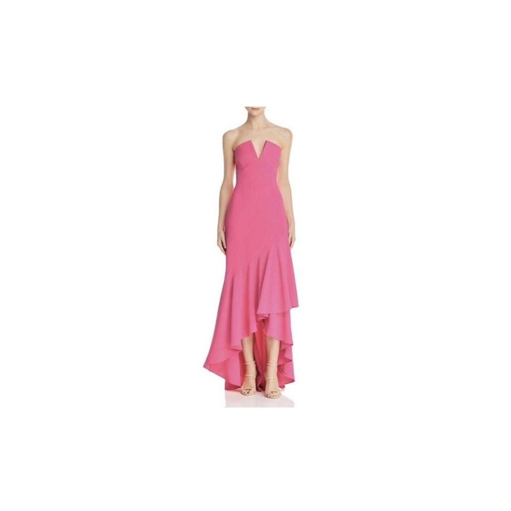 Jill Jill Stuart Pink Strapless Gown